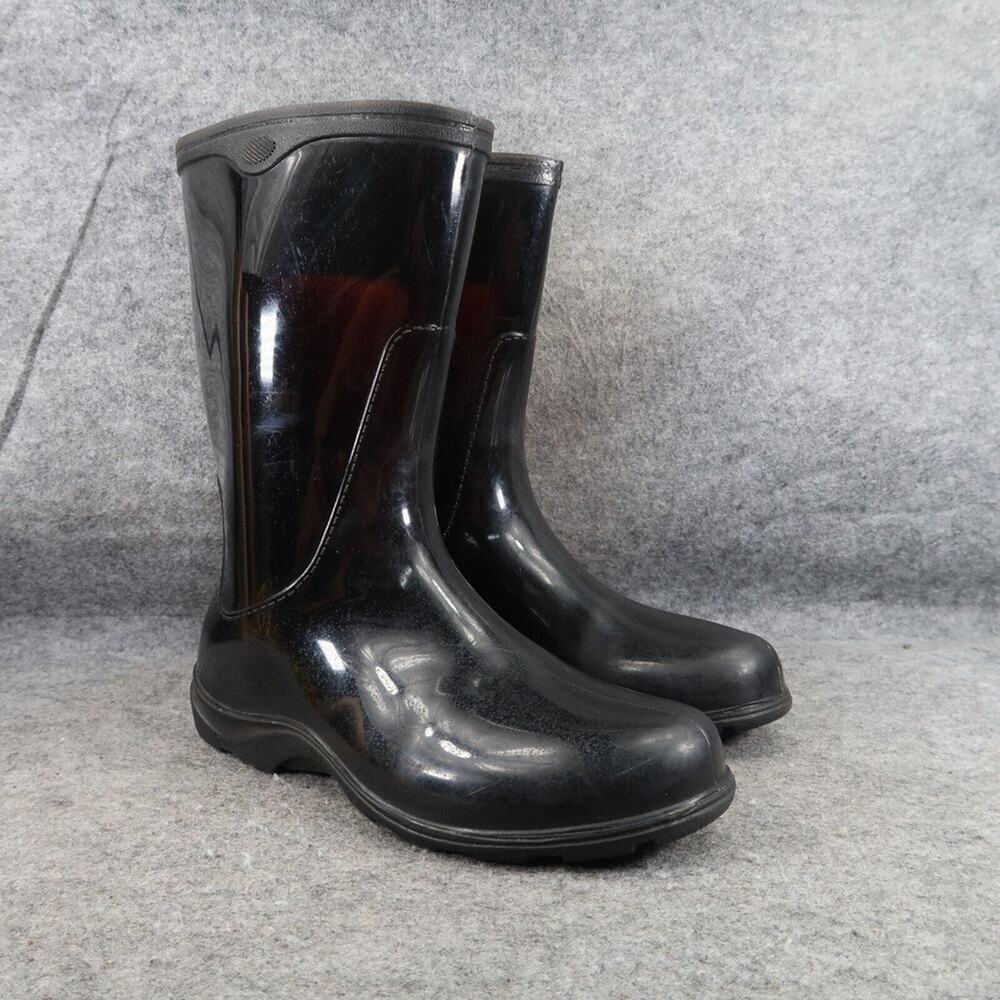 Sloggers Shoes Womens 7 Rain Boot Garden Waterproof Pull On Outdoor Winter Black